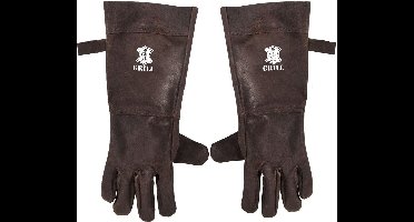 Leertheorie BBQ handschoenen - Donkerbruin Leer - 1 Paar