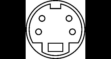 Big High-End S-VHS kabel / nylon - 0,75 meter