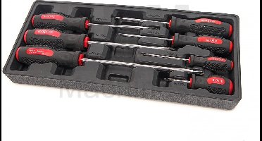 HBM 7-delige kruis schroevendraaierset inlay