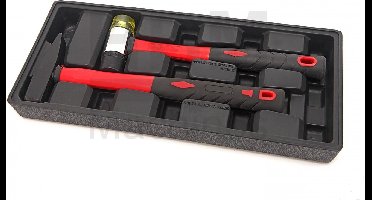 HBM 2-delige hamerset inlay voor HBM gereedschapswagen