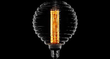 Deco led kooldraad 33S 12x17cm 1w/2.5w/5w 3 standen E27 1800k smoke glas scene switch 40-100-200l 3 stappen dimbaar