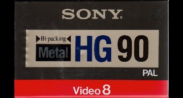 SONY VIDEO 8 - METAL HG 90 - PAL - P5-90HG - LP 180 MIN - SP 90 MIN- PAL - VINTAGE