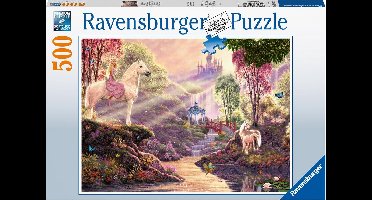 Ravensburger puzzel Sprookjesachtige idylle bij het meer - legpuzzel - 500 stukjes