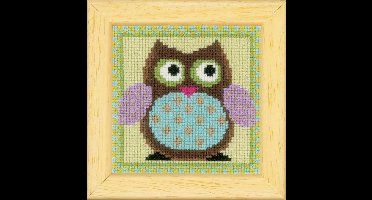 Miniatuur kit Ludieke uiltjes set van 3 - Vervaco - PN-0149740