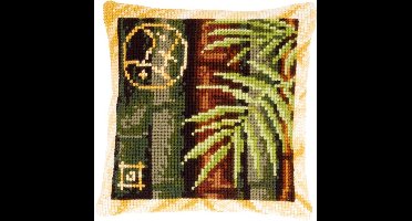 Vervaco - Kruissteekkussen kit - Feng Shui bamboo 2 - PN-0148437 - Borduren - Borduurpakket - Borduurpakket volwassenen - Borduurpakket kind