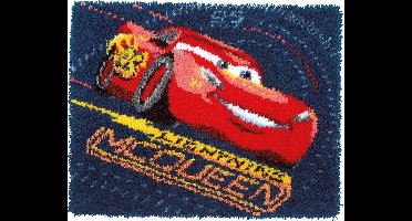 Vervaco - Knooptapijt kit - Disney Lightning McQueen - PN-0167517 - Borduren - Borduurpakket - Borduurpakket volwassenen - Borduurpakket kind