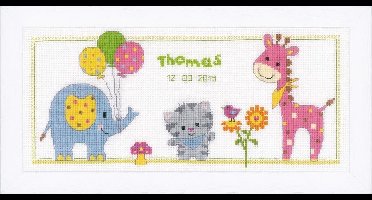 Telpakket kit Poes en vriendjes - Vervaco - PN-0151928