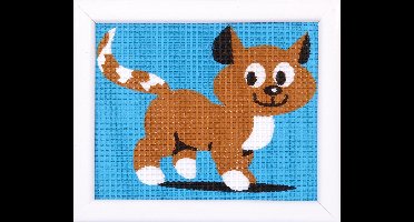 Vervaco - Stramien kit - Poesje - PN-0009573 - Borduren - Borduurpakket - Borduurpakket kind