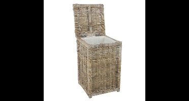 Rotan Wasmand Grijs - 40x40xH65 cm