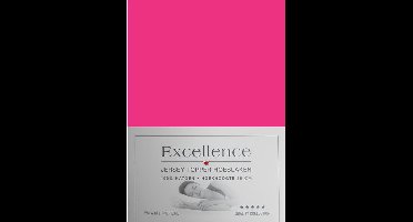 Excellence Jersey Topper Hoeslaken - Tweepersoons - 160x200/210 cm - Fuchsia