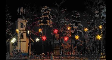 Busch - Bel.weihn.sterne Gelb H0 (Bu5415)