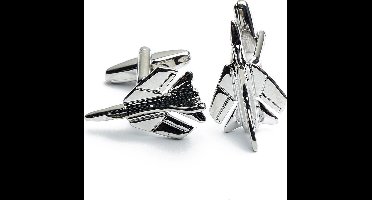 Manchetknopen - Straaljager Straalvliegtuig Vliegtuig