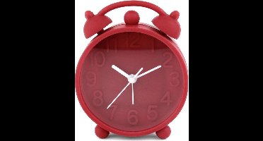 PLATINET PZACHR Happiness Klok met wekker rood