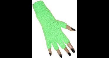 Vingerloze handschoen fluor groen