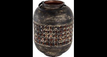 Lesli Living Lantaarn Massive copper 22x30cm