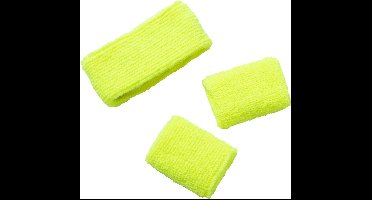 Folat - Zweetbandjes Neon Geel (per set)