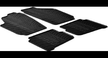 Gledring Rubbermatten passend voor Volkswagen Polo 9N/9N2 2001-2009 & Seat Ibiza/Cordoba 6L 2002-2008 (T profiel 4-delig)