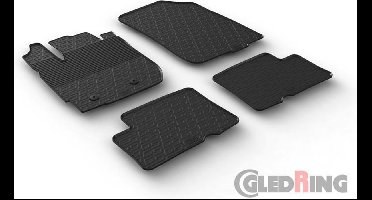 Gledring Rubbermatten passend voor Dacia Duster 2015-2018 (G profiel 4-delig + montageclips)