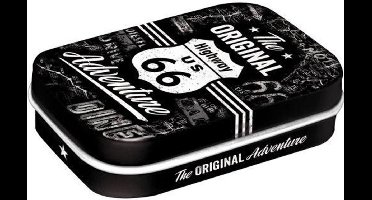 The Original Route US 66 - Pepermunt Snoepjes - Metalen Blikje - Mint Box