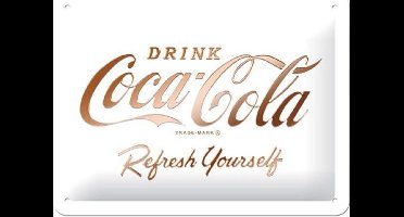 Wandbord - Coca-cola refresh yourself -15x20-
