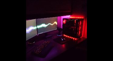 PC led strip set RGB Plug & Play Gaming lamp - 5 meter Gaming Light led strip - Multicolor - Gaming accessoire