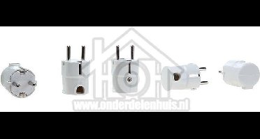 Universeel Stekker Wit 16A haaks RA 61296