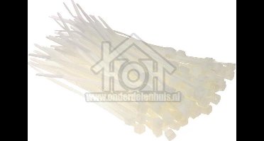 Universeel Bundelbandjes 100x2,5 mm wit Tie-wrap 006659