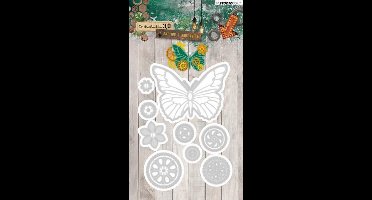 Studio Light Embossing Die 121x90mm Industrial 3.0 nr 127 STENCILIN127