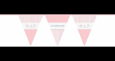 Haza Original Vlaggenlijn Babyshower Meisje Roze 10 M