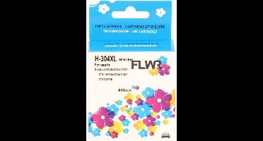 FLWR - Inktcartridge / 304XL / Zwart - Geschikt voor HP