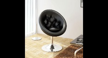 vidaXL - Barkruk - kunstleer - zwart