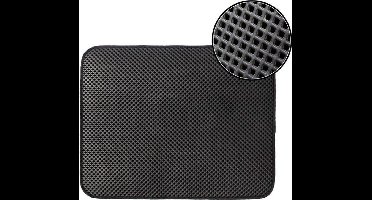 New Age Devi - Kattenbak mat - Grit Opvanger - 45 x 60 - Waterdicht - Met Filter - Voor Schone en Geurloze Kattenbakken - Kattenmat Met Dubbele Laag - Must-have Kattenbak Accessoire!