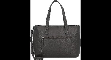 TOM TAILOR Schoudertas Handtas Elis Zip Shopper Dark Grey Donkergrijs