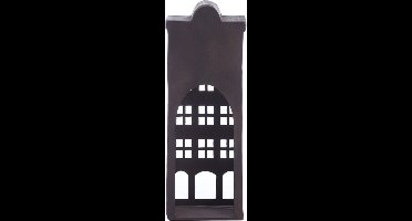 Ornament 16x12x39,5 cm BANTRY bruin - Amsterdams huisje - Decoratie