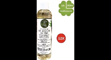 Marseille zeep | CBD cannabis | douche en badgel 12x250ml | Ambachtelijke zeep van Le Serail