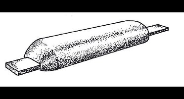 Plastimo Anode 1.8 kg Half-ei en strip 290x90x30mm