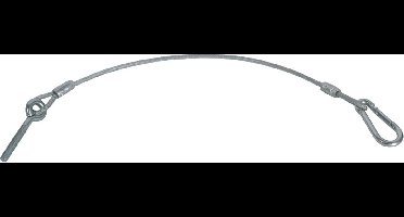 Staalkabel geplastificeerd voor achterbord