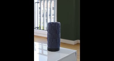 LEDVANCE tafellamp Decor Felt Weaving Tube grijs van vilt en metaal, E14, 120 mm diameter , warme lichteffecten dankzij de geweven kap, duurzaam dankzij vervangbare lichtbron, eenvoudig te installeren