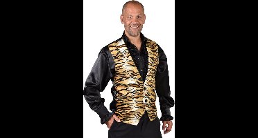 Magic Design Verkleedvest Tijger Polyester Bruin Maat M/l