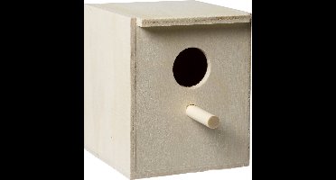 Beeztees Vogelnest Houten broedkastje met opening