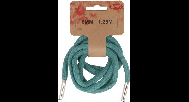Hoodie koord met koordeinden 6mm 1.25m