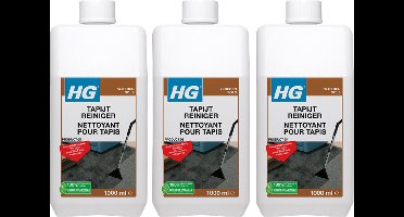 Hg tapijtreiniger 3 stuks (1000ML) + Gratis KD spons