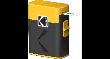 KODAK Memo Label ERA M50 – Draadloze labelprinter, Bluetooth, iOS/Android, inktloze thermische technologie, labels van 1,2 tot 2 inch, draagbaar - Geel