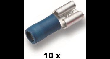 Cimco vlakstekerhuls geisoleerd 1,5-2,5mm2 6,3X0,8 zak 10