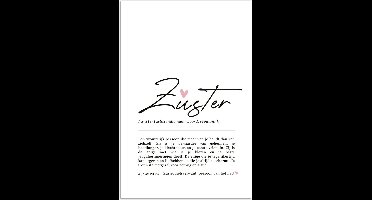 PosterMonkey - Poster - Betekenis - Zus - Cadeau voor haar - Cadeau voor vrouw - Wanddecoratie - Woonkamer - Slaapkamer - 60x90 cm