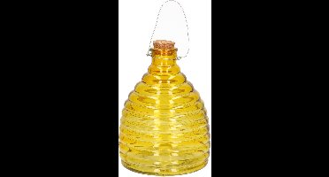Svenska Living Wespenval - geel - 21 cm - glas - wespenvanger - wespenglas - Insectenvangers/insectenvallen - wespen pot