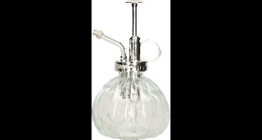 Esschert Design plantenspuit/vernevelaar - helder glas/zilver - 15.5 cm