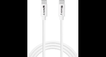 Sandberg - Oplader - USB-C > USB-C - 65W - 1M - Wit