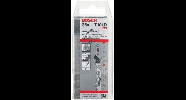 Bosch - Decoupeerzaagblad T 101 D Clean for Wood - 25 stuks