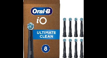 Oral-B iO Ultimate Clean Black - Opzetborstels Voor Tandenborstel - Verpakking Van 8